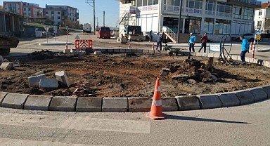 Başiskele Tınaztepe’de dönel kavşak yapıldı