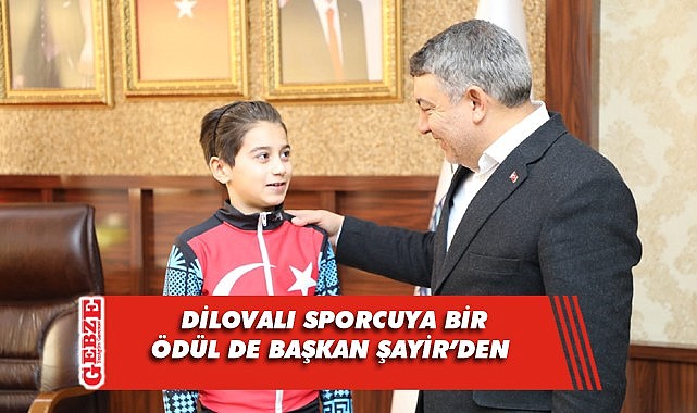 Başkan Şayir'den Dilovalı Şampiyon'a ödül