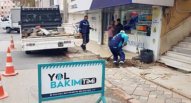 Bozulan yollara Büyükşehir müdahalesi