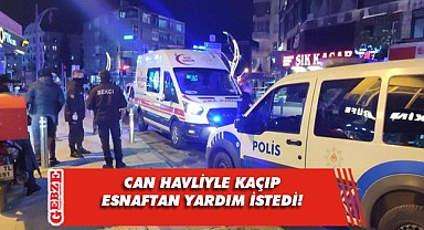 Cadde ortasında bacağından bıçaklandı!