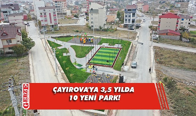 Çayırova'ya yeni parklar geliyor