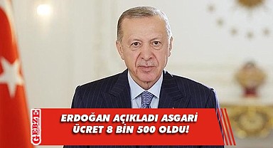 Cumhurbaşkanı Erdoğan 2023'ün asgari ücretini açıkladı!