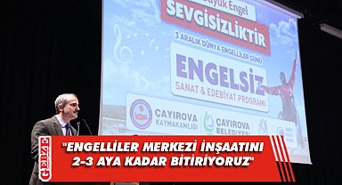 Engelliler merkezi inşaatında sona yaklaşıldı