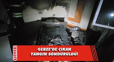 Gebze'de evde çıkan yangında 1 çocuk dumandan etkilendi