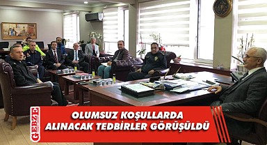 Gebze'de kış mevsimi trafik tedbirleri masaya yatırıldı