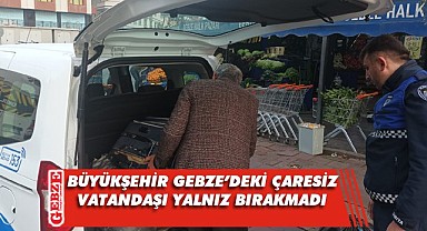 Gebze'deki vatandaşa, Büyükşehir yardım elini uzattı
