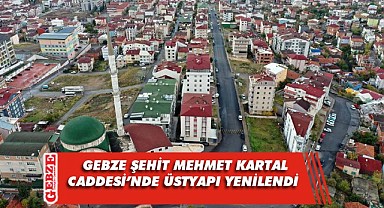 Gebze Şehit Mehmet Kartal Caddesine yeni üstyapı