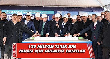 Gebze Yeni Hal Binası’nın temel beton harcı döküldü