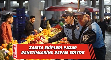 Gebze zabıtası, pazar denetimi gerçekleştirdi