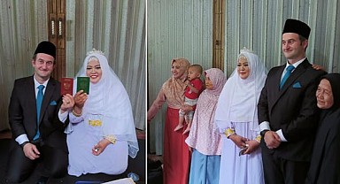 Gölcük'e Endonezyalı gelin