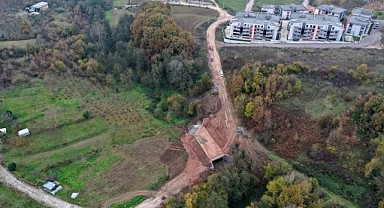 Hamam Deresi üzerinde 8 metrelik menfez, 500 metrelik yol 