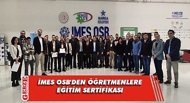 İMES OBS'den 31 öğretmene sertifika