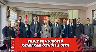 İYİ Parti heyeti, Kaymakam Özyiğit'e gitti