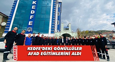 KEDFE'de gönüllüler eğitimlerini tamamladı