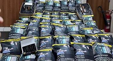 Körfez'de 21 bin 200 makaron ile 70 kilo kaçak tütün ele geçirildi