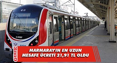 Marmaray'ın yeni ücreti belli oldu