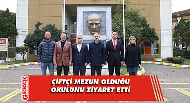 Mezun olduğu liseyi ziyaret etti, anılarını tazeledi