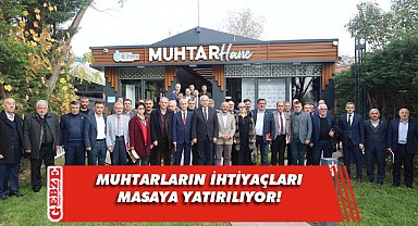 Muhtarların ihtiyaçları masaya yatırılıyor
