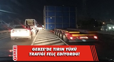 Tırın yükü Eskihisar'da uzun kuyruklar oluşturdu!