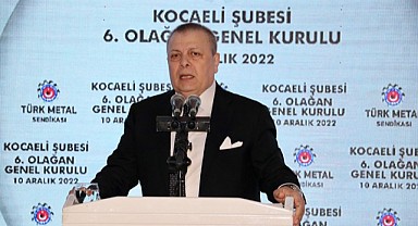 TÜRK-İŞ Genel Sekreteri Pevrul Kavlak, Kocaeli'de konuştu