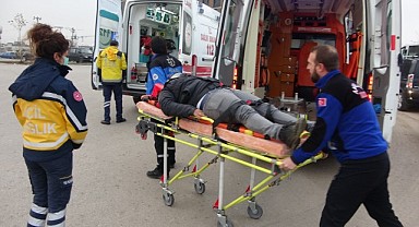 Yaralı sürücüye tesadüf müdahale