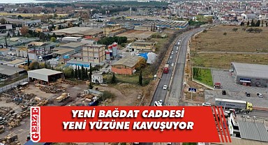 Yeni Bağdat Caddesi'nde çalışmalar sürüyor