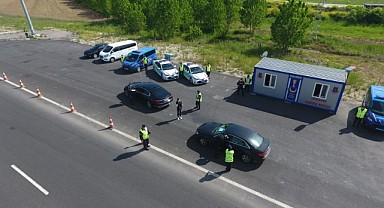 1 milyonu aşkın araç kontrol edildi