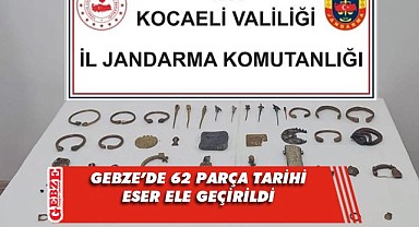 2 şüphelinin üzerinden 62 parça tarihi obje çıktı!