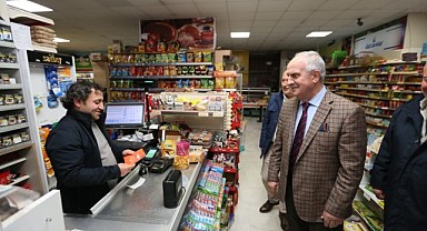 Başkan Aygün esnaf ziyaretinde bulundu