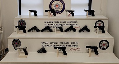 Bir haftada 35 tabanca 13 kurusıkı ele geçirildi
