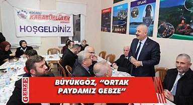 Büyükgöz, Gebze'deki dernekleri gezdi