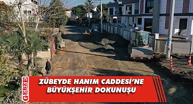 Büyükşehir Darıca Zübeyde Hanım Caddesi'ni yeniliyor