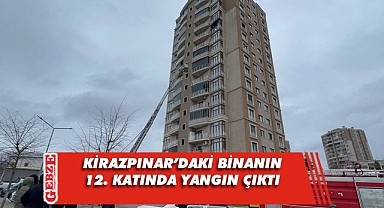 Gebze'deki apartmanın 12. katında yangın çıktı!