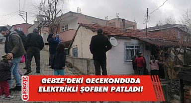 Gecekonduda elektrikli şofben patladı