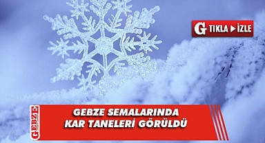 GOSB'da kar yağışı başladı!