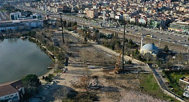 Millet Bahçesinde çalışmalar sürüyor