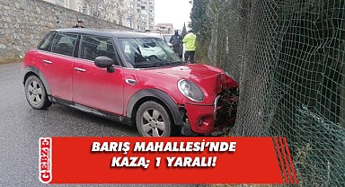 Otomobil ile motosiklet kafa kafaya çarpıştı; 1 ağır yaralı