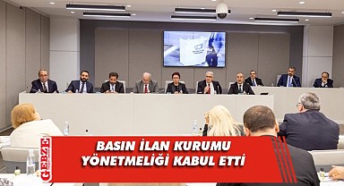 Resmi ilan ve reklam yönetmeliği kabul edildi