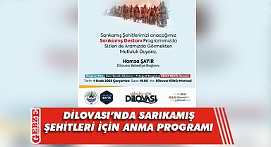 Sarıkamış Şehitleri Dilovası'nda anılacak