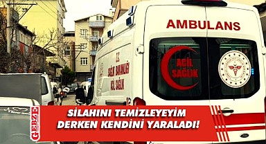 Silahını temizlerken kendini yaraladı