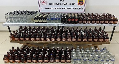 425 şişe kaçak alkol ele geçirildi 