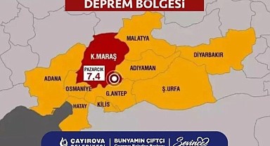Çayırova deprem bölgesi için yardım vakti dedi
