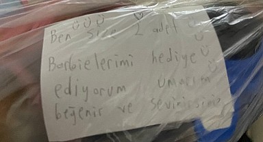 Darıcalı çocuk oyuncaklarını depremzedelere gönderdi