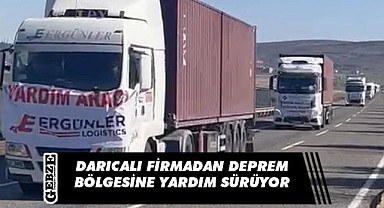 Darıcalı Ergünler Lojistik'ten deprem bölgesine destek
