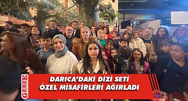 Depremzedeler, Darıca’daki dizi setinde eğlendi