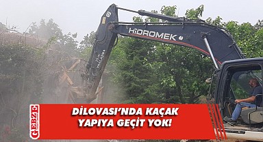Dilovası'nda kaçak yapıya beton yasağı!