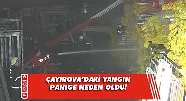 Doğrama atolyesinde çıkan yangın panik yarattı!