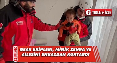 GEAK ekipleri, Adıyaman'da 2'si çocuk 3 kişiyi kurtardı!