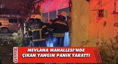 Gebze'de çıkan yangın panik yarattı
