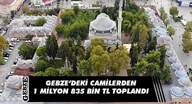 Gebze’deki camilerden depremzedeler için rekor bağış toplandı